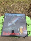 Vintage 1980s Budweiser Beer Wall Mount Light Up Advertising Sign