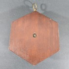 Vintage Swift   Anderson Wall Barometer Brass 5  Hexagon Mid Century Usa