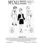 Past Patterns 2323 - Late 1920s Boys Bolero Suit Sewing Pattern For 5 Year Old