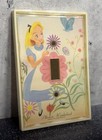 Rare - Vintage Walt Disney Productions - Alice In Wonderland Light Switch Plate
