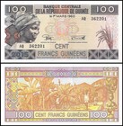 Guinea 100 Francs  2015  P-a47  Unc X 100 Pcs Bundle Pack