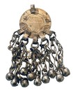  Vintage Kuchi Tribal Pendant Afghan Gypsy Coin Charm Boho Asian Ethnic Cabochon