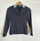 Grand Prix Navy Blue Youth Show Coat Girls Kids Riding Equestrian Jacket 12r