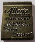 Vtg Front Stike Matchbook Allens Cut Rate Perfumers Cosmetics Lion Match Feature