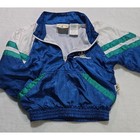 Vintage Hush Puppies Kids Tracksuit Set Jacket Pants Blue White Green 2t