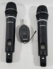 Uhf 2 Channel Cordless Microphone System Stage Church Singing Wireless 2 Mic Set