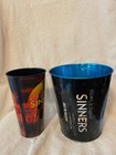 New Sinners  2025 Amc Metal Popcorn Tin Bucket  blue    Cup  Rare In Hand