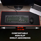 Nonslip Extended Gaming Mouse Pad Large Size Desk Keyboard Mat 31 5 X 11 8 In