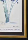 Signed David Hockney 1987 Poster Print Framed Modern Art Piece