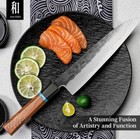 Handcrafted Kawahiro Japanese Gyuto Chef Knife - Tri-ply Vg10 Stainless Steel