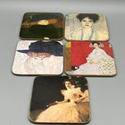 Vintage Art Coasters Set Of 5