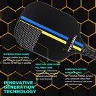 Graphite Pickleball Paddles Usapa Fiberglass Paddle With Bag Yellow Blue Line