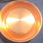 Fraternal Order Of Eagles F o e  Eagle Emblem Copper Tone Metal Ashtray Dish