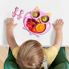 Silicone Suction Plates Kids Owl Divided Placemat Dish Silicone Suction Cool