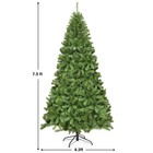 7 5ft Unlit Hinged Pvc Artificial Christmas Tree Premium Spruce Tree W 1346 Tips