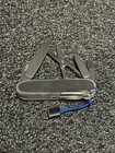 New Victorinox Super Tinker W custom Black Micarta Scales 91mm Swiss Army Knife