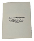 Apple Computer Logo Window Cling Decal Rainbow Reusable Nos Original Vintage See