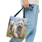 Cairn Terriers  -  Polyester Tote Bags   aop 