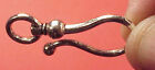 Reproduction Pocket Watch Chain Shepherd Hook Silver Color  Rennactors 1 7 16  