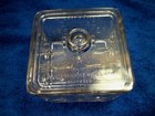 Vintage Sanitary Cheese Preserve Glass Refrigerator Dish Pat  By A F Tanner 1945
