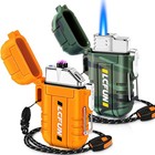 Dual Arc Plasma Electric Lighter Usb Rechargeable Flameless Windproof Waterproof