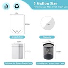 500 Count 5-6 Gallon Trash Bags  Strong Unscented Garbage Bin Liners For Home  