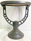 Antique Bignall Co Ny Cast Iron Water Heater Stand Industrial Table Base Planter