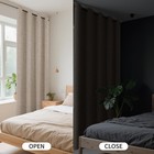 Cucraf 100  Blackout Window Curtains 84 Inches Long 2 Panels Set  Faux Linen    