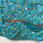 Handmade Women s Os Vintage Blue Floral Pattern Single Stitch Gardening Apron