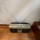Sharp Gf-505st Radio Cassette Ac dc Am fm 100v Silver Vintage