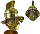 Medieval Brass Gladiator Roman Fighter Helmet Armor Halloween Costume Gift