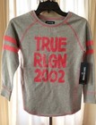 True Religion Long Sleeve Football Tee  girls  Crew Neck  Medium  Nwt