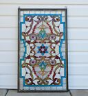 20 5 w X 34 5 h Handcrafted Jeweled Stained Glass Window Panel 