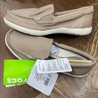 Nwt Crocs Walu Ii Canvas Loafers Triple Comfort Slip On Shoes Size 5
