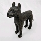 Vintage Bronze Benin Leopard Sculpture Statue Kingdom Figure Nigeria 
