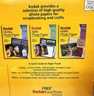 New Sealed Kodak Glossy Inkjet Photo Paper     Letter Size 8 5x11     100 Sheets