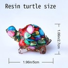 10pcs Resin Crystal Turtle Figurine Set  Sea Turtle Animal Statue