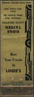 Old Art Deco Design   Ridge Tavern   Matchcover Niles Center Skokie Il Illinois