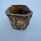 Vtg Floraline Mccoy Ceramic Planter Brown Marbled Art Pottery Usa 553 Mcm