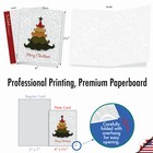 10 Pack Merry Christmas Note Cards With Envelopes - Holiday Hues