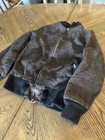 Vintage 1950s Pennys Jacket Kid Size 14 Suede Leather Buckskin Deerskin