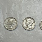 Lot Of 12 Mercury  winged Liberty Head  Silver Dimes 10c  900 1935-1945