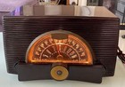 Vintage 1950s    atomic    General Electric Ge Am fm Bakelite Tube Radio Model 408