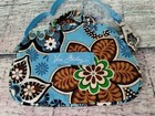  Retired Vera Bradley Bali Blue Luggage  Id Tag  Card Holder  Etc 