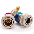  1 4  Deluxe Adjustable Ac R134a Quick Coupler Hvac Connector Adapter Set