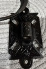 Vintage Ornate Cast Iron Sconce Set Antique Old Swivel Bracket