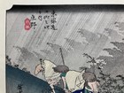 Hiroshige Utagawa Ukiyo-e Woodblock Print    53 Stations  Evening Squall At Shono   