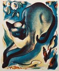 Siamese Cat Agnes Miller Parker 1939 Vintage Art Print Antique Painting