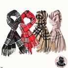 Mens Womens Winter Cashmere Scarf Scarves Plaid Wool Striped Warm Scotland Made
