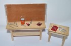 Dollhouse Miniature 1 12  Scale Artist Work Bench   Tools